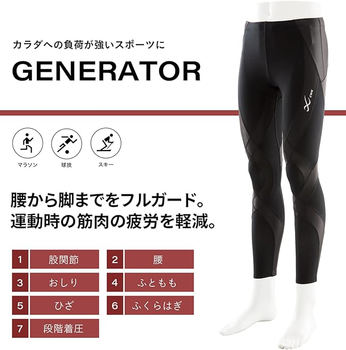 CW-Xのランニングタイツ